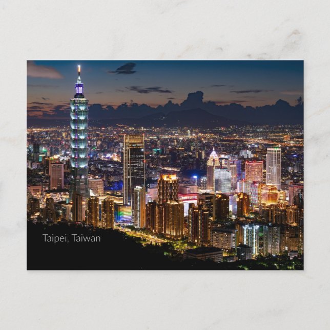 Postal Taipei, Taiwan (Anverso)