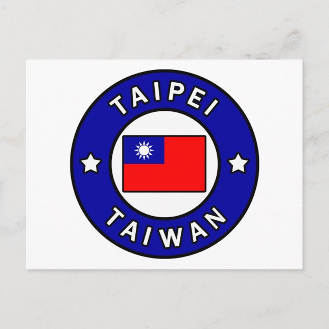 Postal Taipei Taiwán (Anverso)