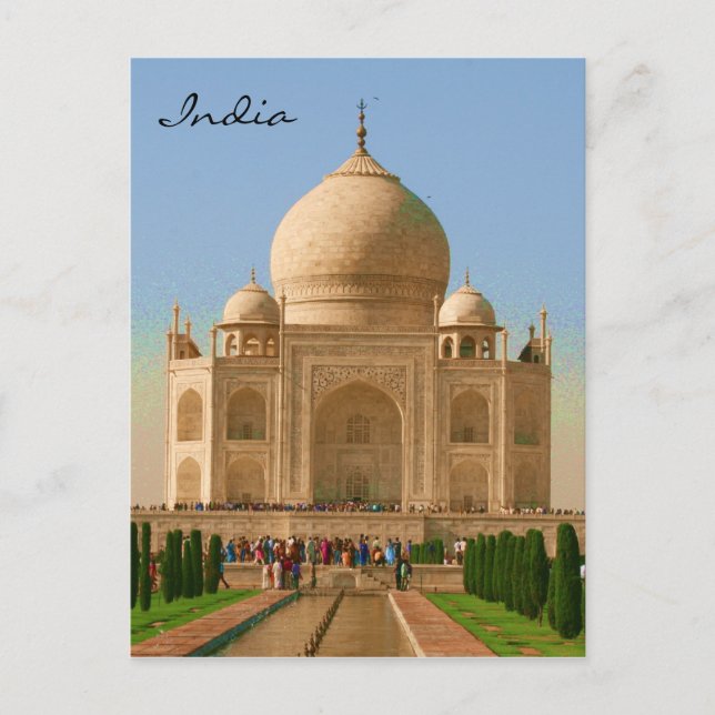 Postal taj brillante india (Anverso)