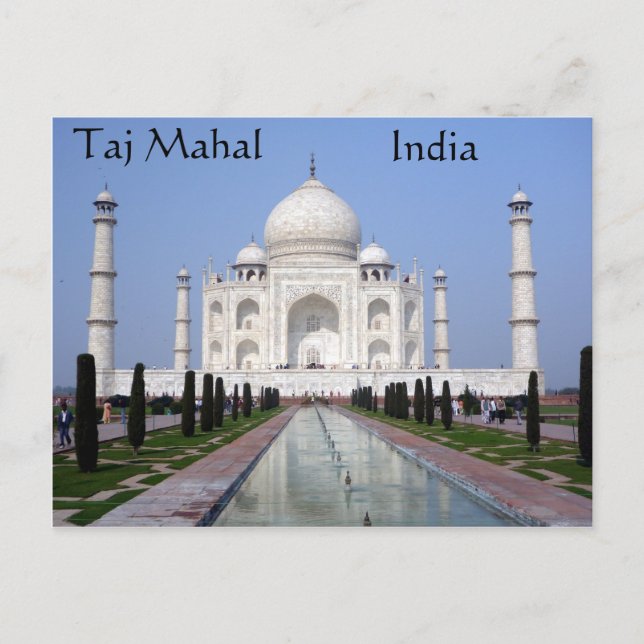 Postal Taj Mahal, Agra, India (Anverso)