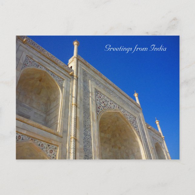 Postal taj mahal arch (Anverso)