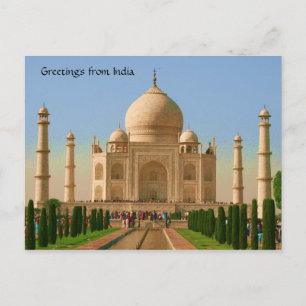 Postal taj mahal bright