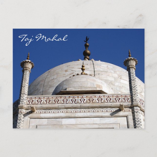 Postal taj mahal domed (Anverso)