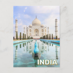 Postal Taj Mahal en Agra, India