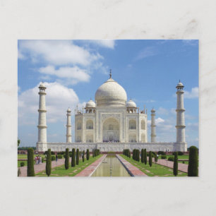 Postal Taj Mahal en Agra India 7 Maravillas del Mundo