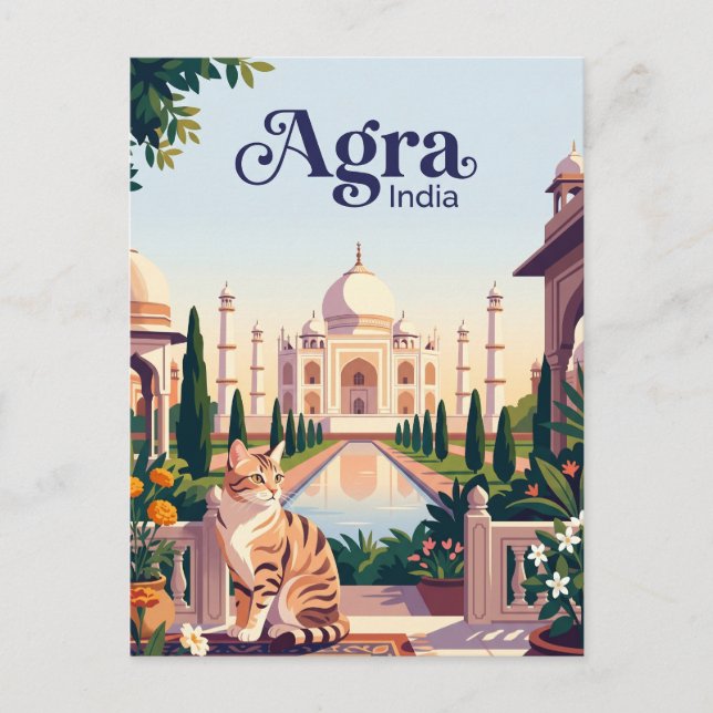 Postal Taj Mahal India (Anverso)