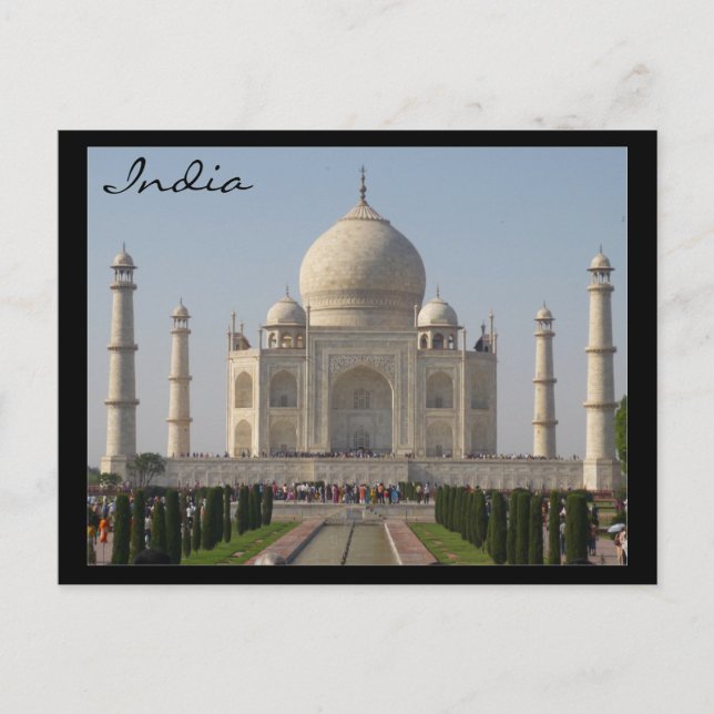 Postal taj mahal india (Anverso)