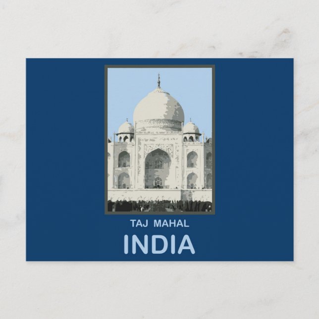Postal Taj Mahal India (Anverso)