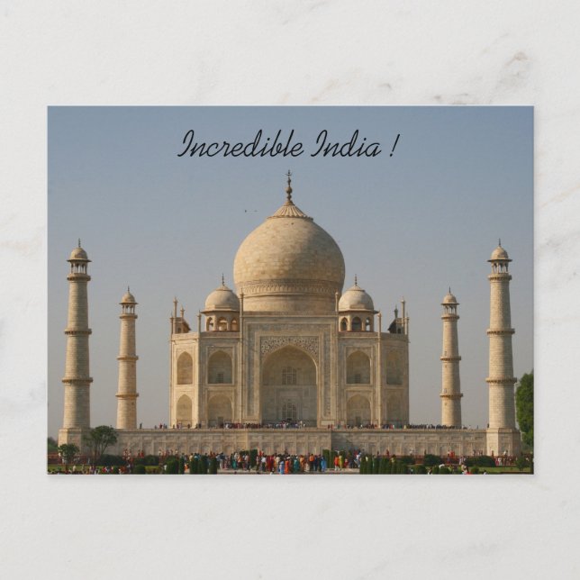 Postal taj mahal india (Anverso)