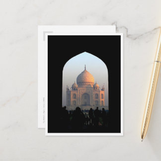 Postal Taj Mahal Luz del Amanecer India Arquitectura Foto