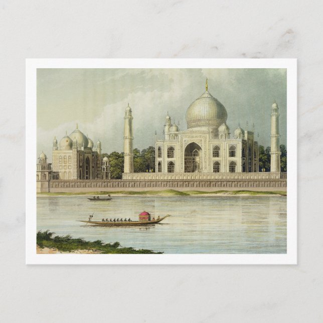 Postal Taj Mahal, Tumba del emperador Shah Jehan y (Anverso)