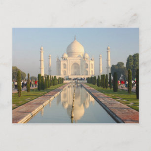 Postal Taj mahal, un famoso monumento histórico