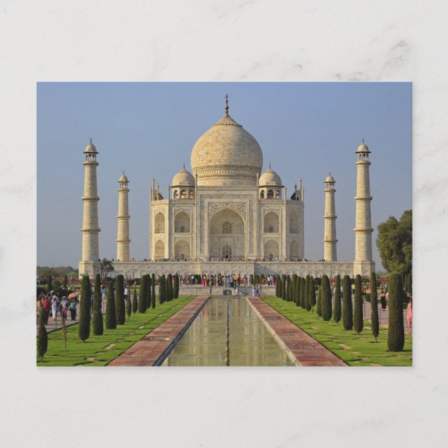 Postal Taj Mahal, un mausoleo situado en Agra, India, 2 (Anverso)