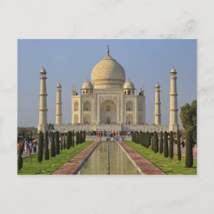 Postal Taj Mahal, un mausoleo ubicado en Agra, India, 2