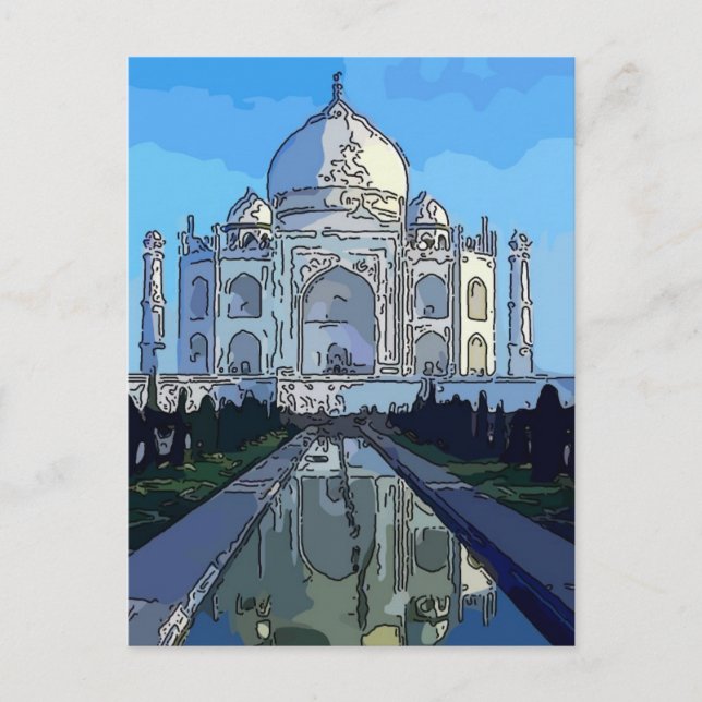 Postal Taj Mahl (Anverso)