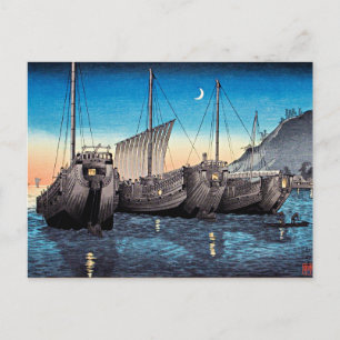 Postal Takahashi - Juntas en la bahía de Inatori, Izu