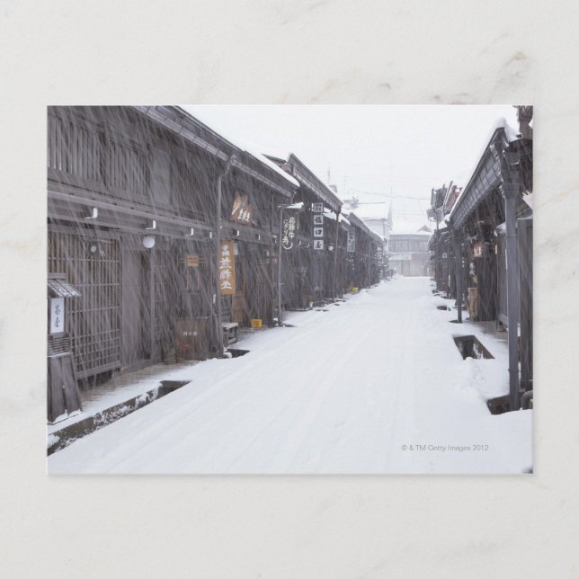 Postal Takayama, Prefectura de Gifu, Japón (Anverso)