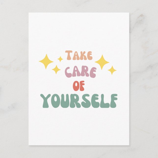 Postal Take care of yourself (Anverso)