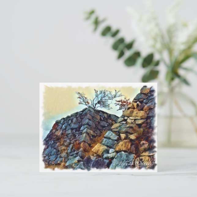 Postal Takeda Castle (Anverso de pie)