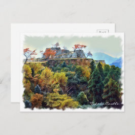 Postal Takeda Castle ポストカード