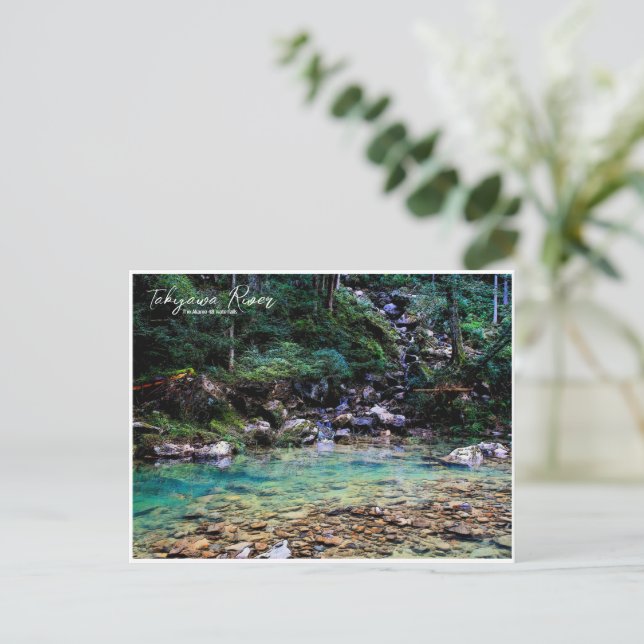 Postal Takigawa River (The Akame 48 waterfalls) (Anverso de pie)