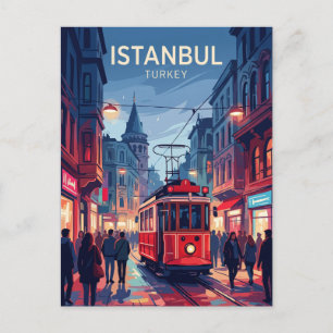 Postal Taksim y Avenida Istiklal Turquía