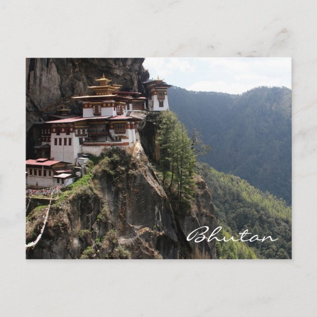Postal taktsang vista (Anverso)
