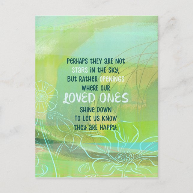 Postal Tal vez las estrellas son nuestras queridas (Anverso)