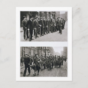 Postal Taladro de rifa de los espartacistas (arriba) revo