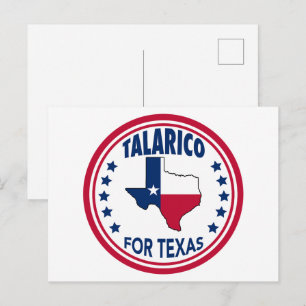 Postal Talarico para elección patriótica de Texas