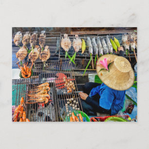 Postal Talin Chan mercado flotante