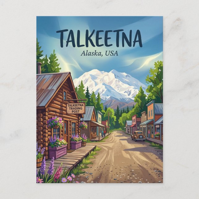 Postal Talkeetna Alaska (Anverso)