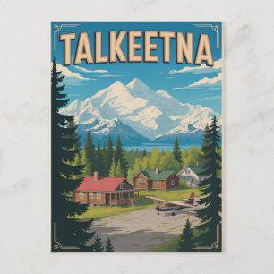 Postal Talkeetna Alaska Viajes Vintage