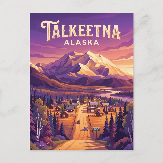 Postal Talkeetna EE. UU. (Anverso)