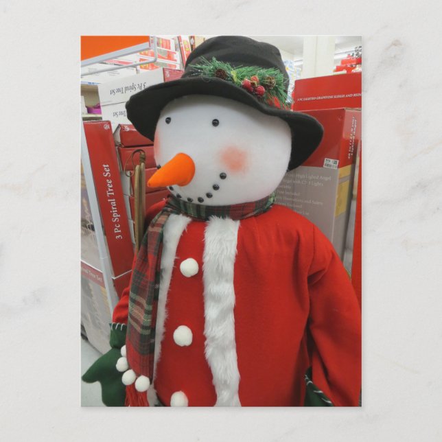 Postal Tall Snowman (Anverso)
