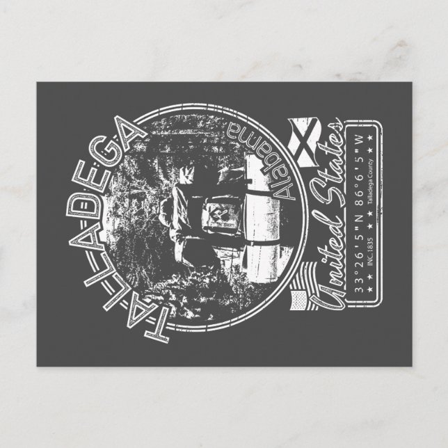 POSTAL TALLADEGA ALABAMA - BOSQUE NACIONAL TALLADEGA (Anverso)