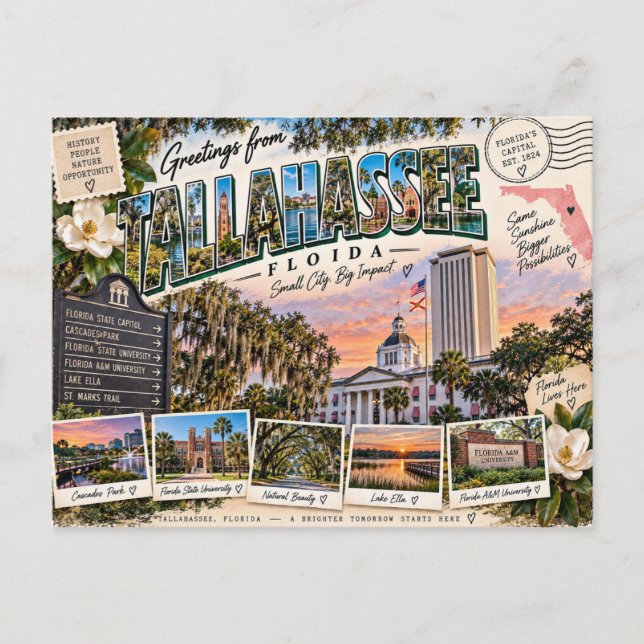 Postal Tallahassee, Florida (Anverso)