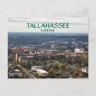 Postal Tallahassee, Florida, vista aérea de la ciudad