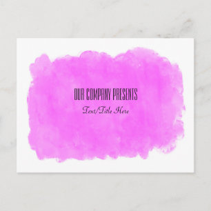 Postal Taller de Evento de Belleza Rosa de Maquillaje Gla