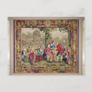 Postal Taller de Gobelins sobre el pago de los arrendador