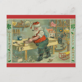 Postal Taller de Vintage Santa