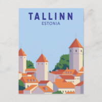 Tallín Estonia Retro Viaje Art Vintage