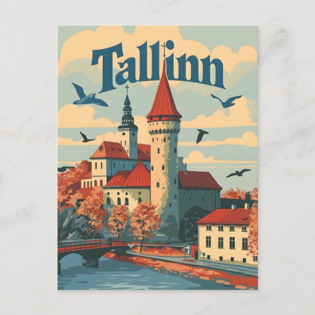 Postal Tallin Vintage (Anverso)