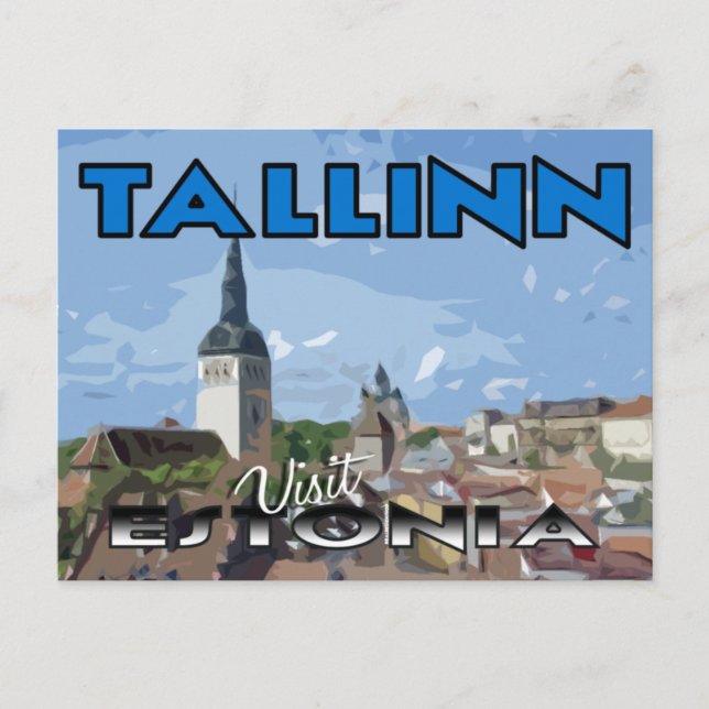 Postal Tallin, Visita Estonia (Anverso)