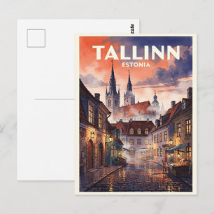 Postal Tallinn Estonia Viajes Antiguos
