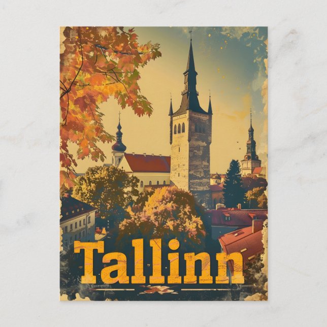 Postal Tallinn Vintage (Anverso)