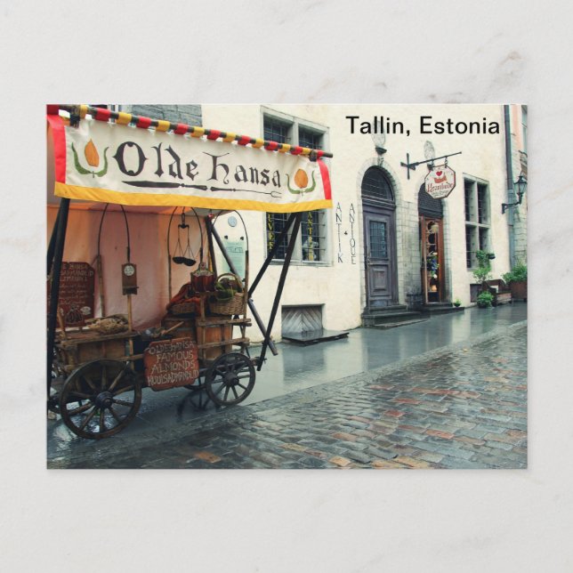 Postal Talllin viejo, Estonia (Anverso)
