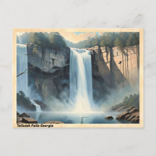 Postal Tallulah cae de Georgia Vintage Travel