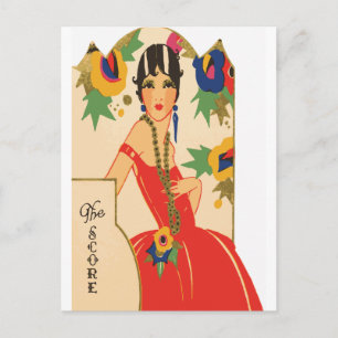 Postal Tally del puente Art Deco Vintage