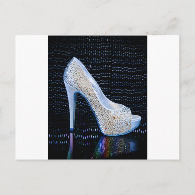 Postal Talón alto azul (Anverso)